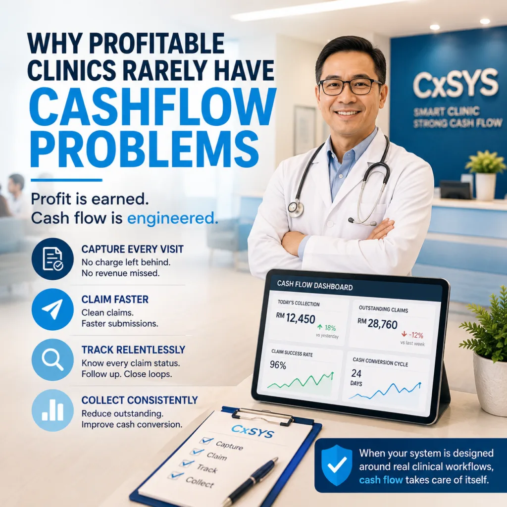 Profitable clinics rarely have cash flow problems
