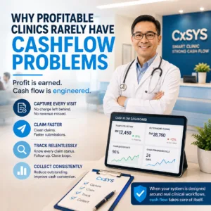 Profitable clinics rarely have cash flow problems